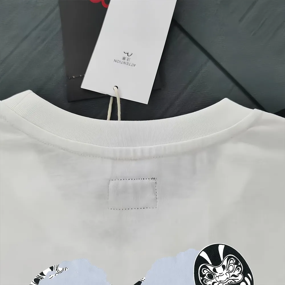 Evisu 2025New Arrival T ⚠ Quality⚠ Same Style T 。 ，Black S-XXL，White S-XXL，Gray M-XXL，Red S-XXL， Red M-XXL